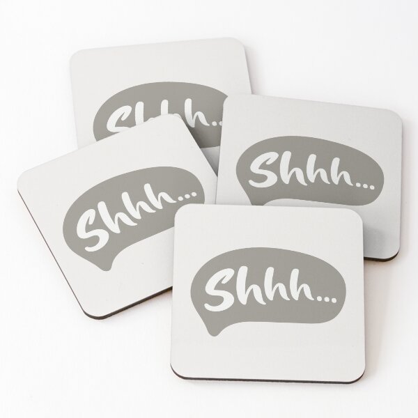 Item preview, Shhh... Minimalist Silent Focus & Deep Work Speech Bubble Art designed and sold by Miniature Store.