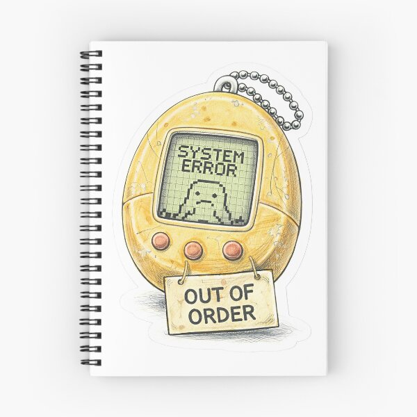 Item preview, Retro Digital Pet – System Error Sticker Illustration designed and sold by Felixuss.