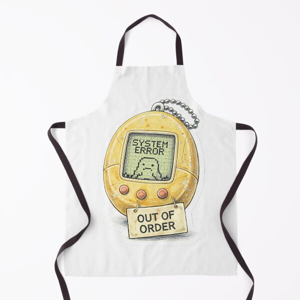Item preview, Retro Digital Pet – System Error Sticker Illustration designed and sold by Felixuss.
