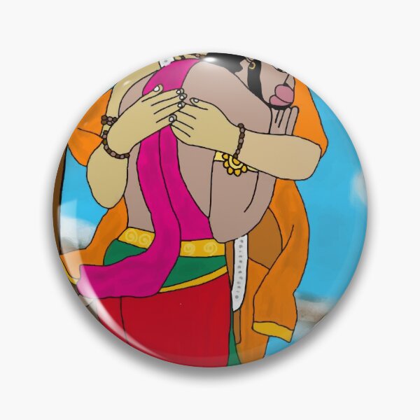 Item preview, Sacred Rama & Hanuman Illustration – Mythological Hindu Divine Art designed and sold by Harshit_Digital_Arts.
