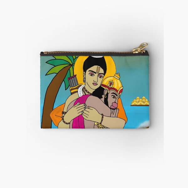 Item preview, Sacred Rama & Hanuman Illustration – Mythological Hindu Divine Art designed and sold by Harshit_Digital_Arts.