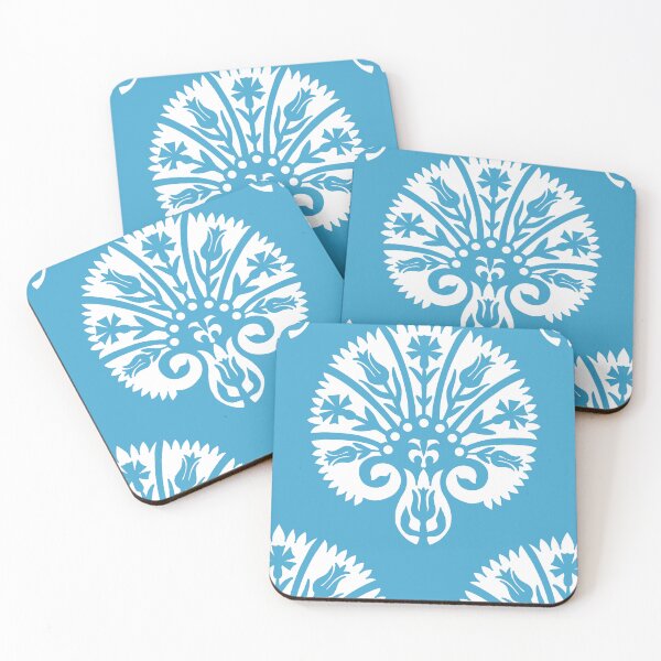 Item preview, Blocked Vibe-bright sky blue designed and sold by Fabricatemyart.