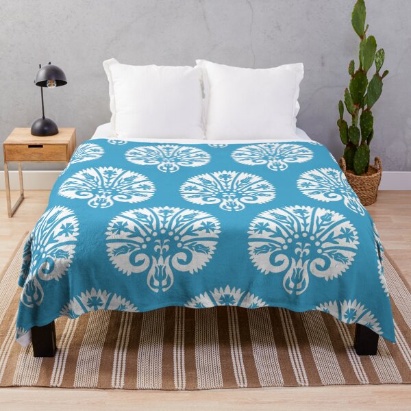 Item preview, Blocked Vibe-bright sky blue designed and sold by Fabricatemyart.