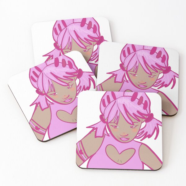 Item preview, Y2K Girl Online - Pink hair Y2K Girl Cartoon Character Art designed and sold by SweetLittleSins.
