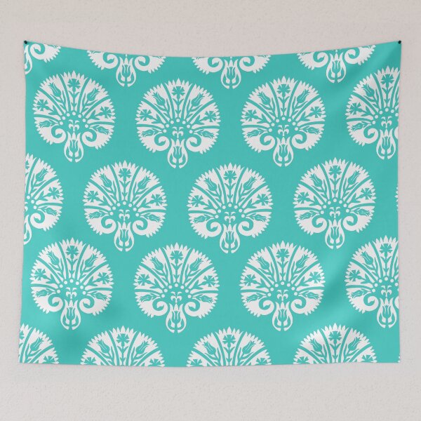 Item preview, Blocked Vibe-cyan-teal designed and sold by Fabricatemyart.