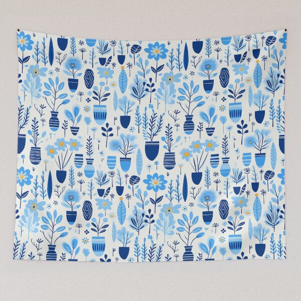 Item preview, Blue Florals 10 designed and sold by Dawne's Designs.