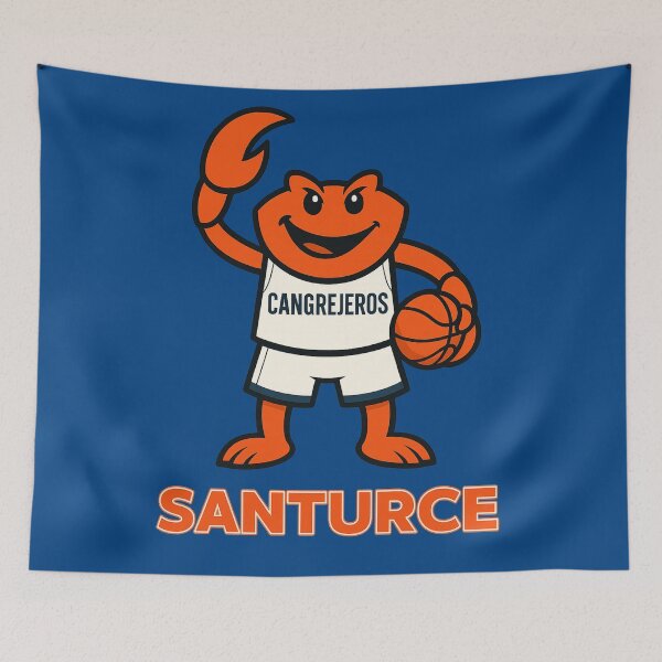 Item preview, Santurce Crab Basketball Mascot - Puerto Rico Urban Sports Art designed and sold by Urban-InkStudio.