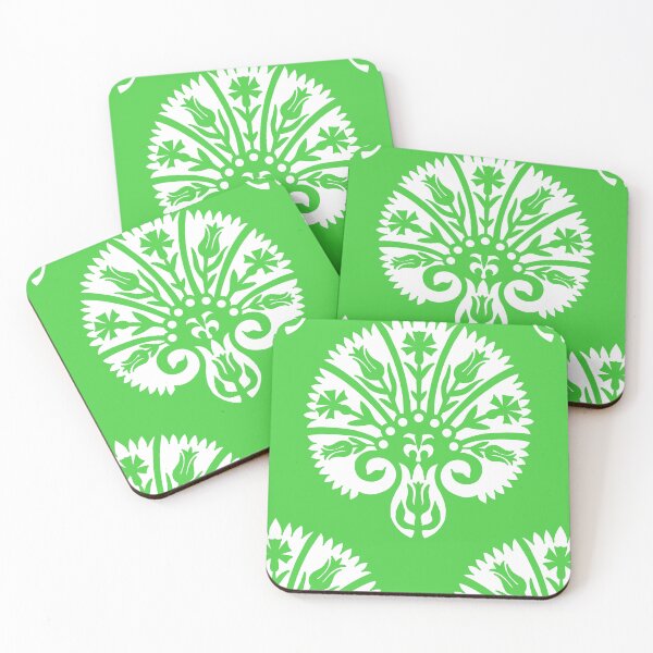Item preview, Blocked Vibe-Emerald Leaf Green designed and sold by Fabricatemyart.