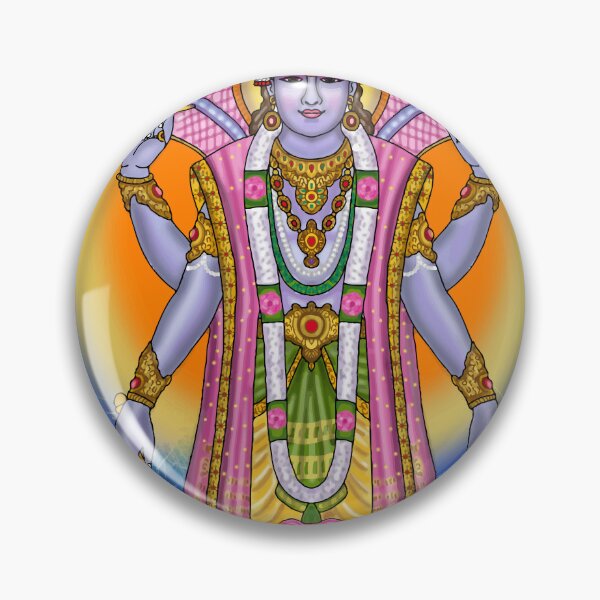 Item preview, Lord Vishnu Divine Design – Preserver God Spiritual Art designed and sold by Harshit_Digital_Arts.