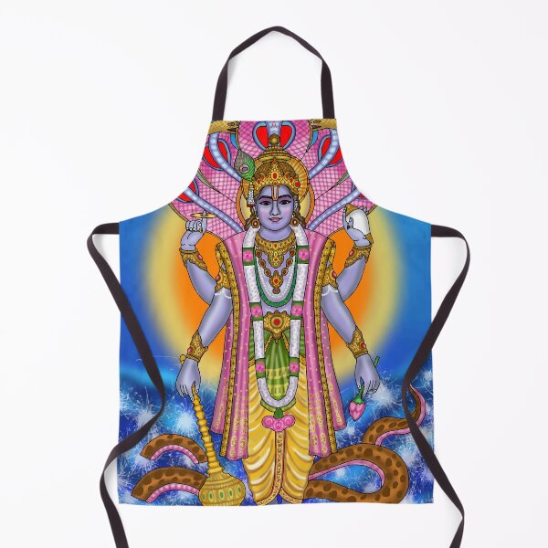Item preview, Lord Vishnu Divine Design – Preserver God Spiritual Art designed and sold by Harshit_Digital_Arts.
