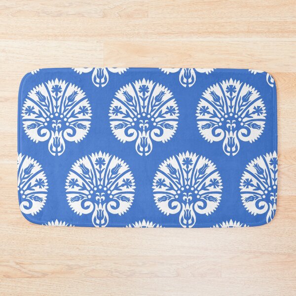 Item preview, Blocked Vibe-medium azure blue designed and sold by Fabricatemyart.