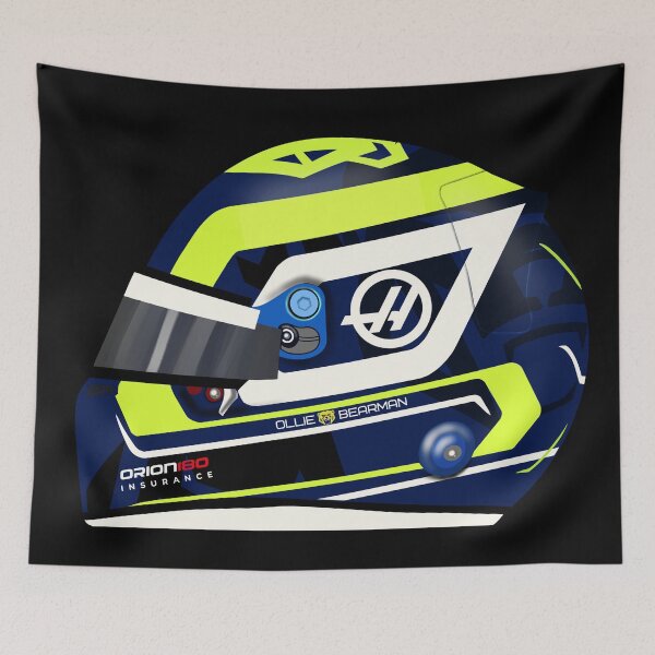 Item preview, Oliver Bearman F1 Helmet 2026 designed and sold by Pink Polar F1.