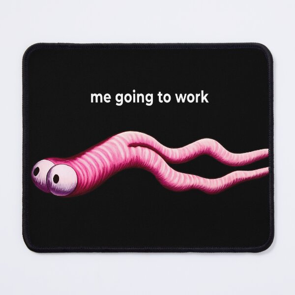 Item preview, Me Going to Work Funny Worm Meme Shirt | Weirdcore Burnout Tee | Sarcastic Office Gift 2026 designed and sold by After-Static.