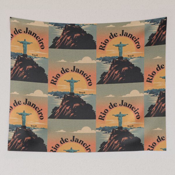 Item preview, Rio de Janeiro Brazil Vintage Travel Wall Art designed and sold by Atlas Poster Co..
