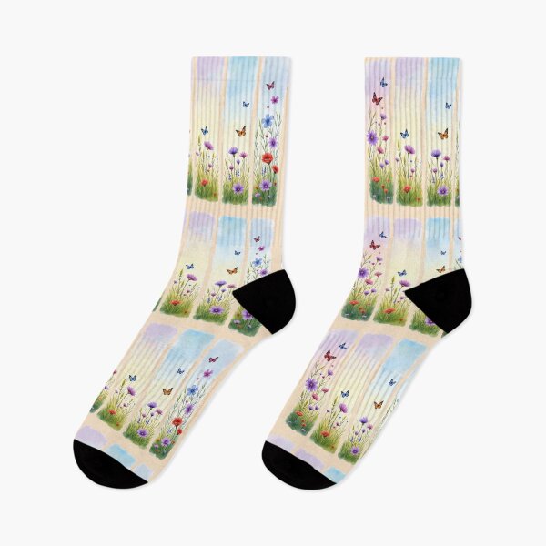 Item preview, Meadow Fragments: Wildflowers & Butterflies designed and sold by PriyaMagic.