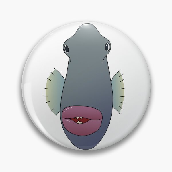 Item preview, Long face with big lips fish designed and sold by Clumsy Cabbage.