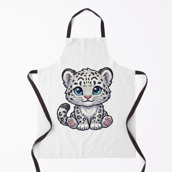 Item preview, Snow Leopard Cub – Adorable Kawaii Big Eyes designed and sold by Shopex10.