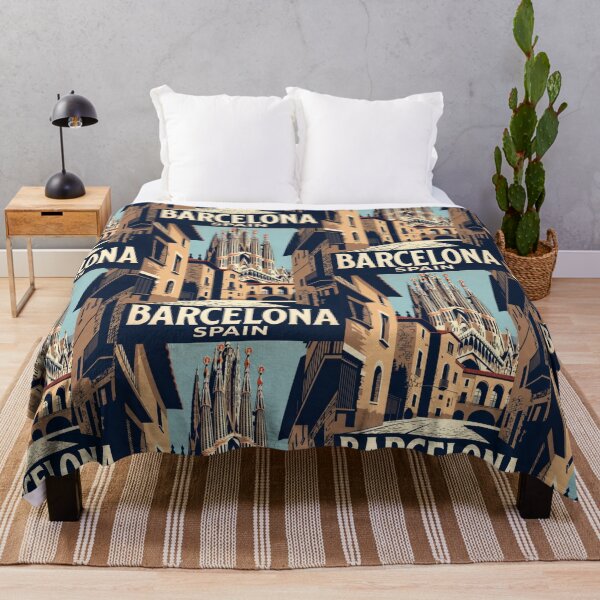 Artikelvorschau, Vintage-Reise-Wandkunst aus Barcelona, Spanien entworfen und verkauft von Atlas Poster Co..