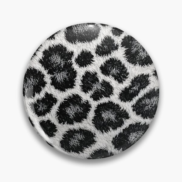 Item preview, Black and White Leopard Print – Faux Fur Animal Pattern Art designed and sold by Kaleidoscope Print.