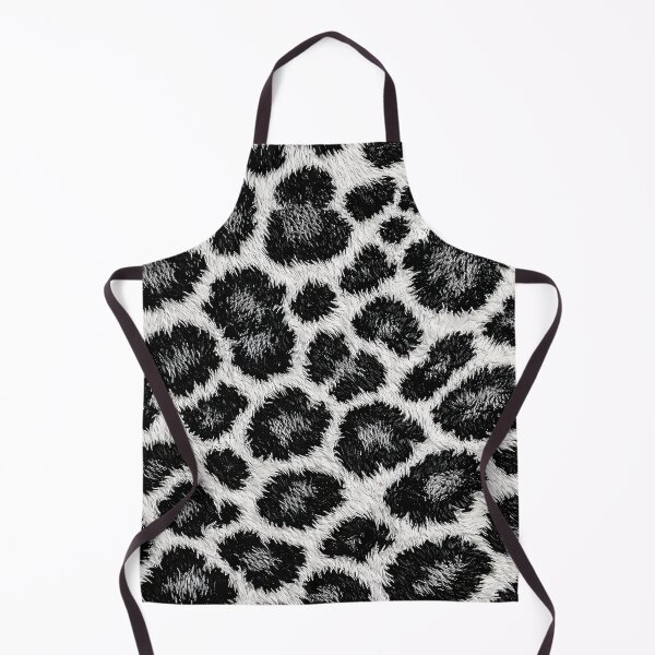 Item preview, Black and White Leopard Print – Faux Fur Animal Pattern Art designed and sold by Kaleidoscope Print.