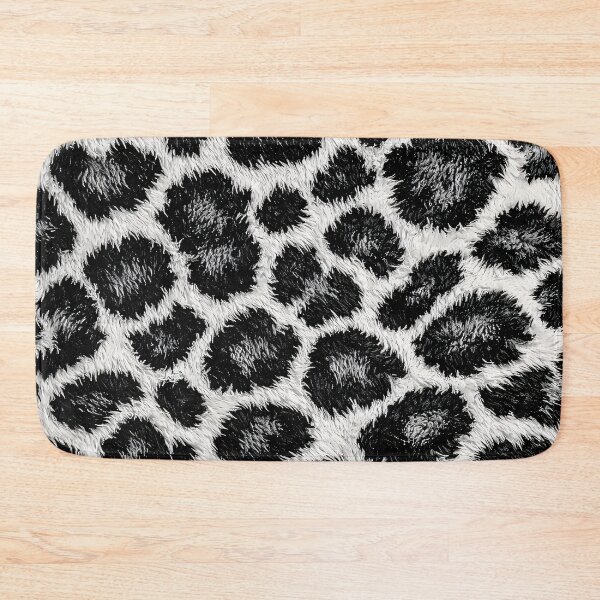 Item preview, Black and White Leopard Print – Faux Fur Animal Pattern Art designed and sold by Kaleidoscope Print.