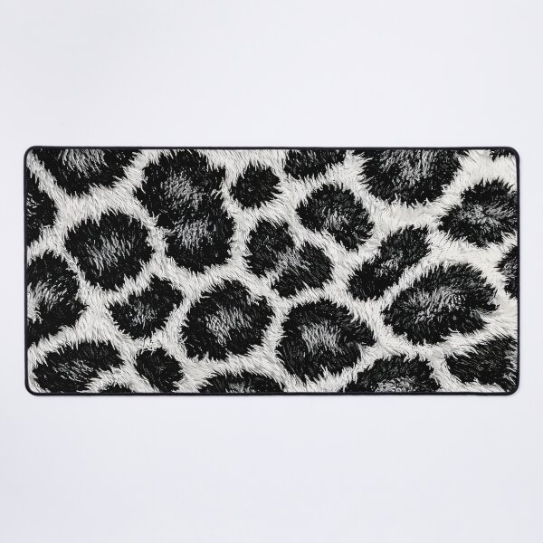 Item preview, Black and White Leopard Print – Faux Fur Animal Pattern Art designed and sold by Kaleidoscope Print.