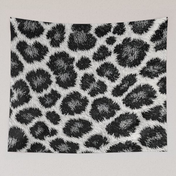 Item preview, Black and White Leopard Print – Faux Fur Animal Pattern Art designed and sold by Kaleidoscope Print.