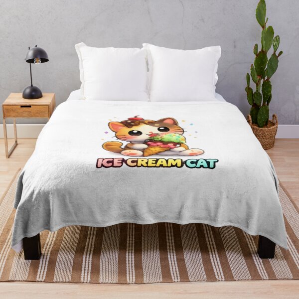 Item preview, Kawaii Cute Ice Cream Cat designed and sold by VictorySticker.