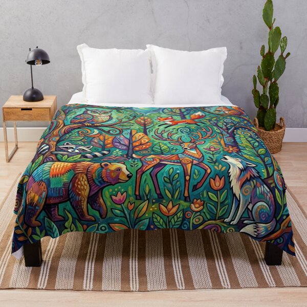 Item preview, Animals in the Forest at Night designed and sold by HeyyItsNikki.