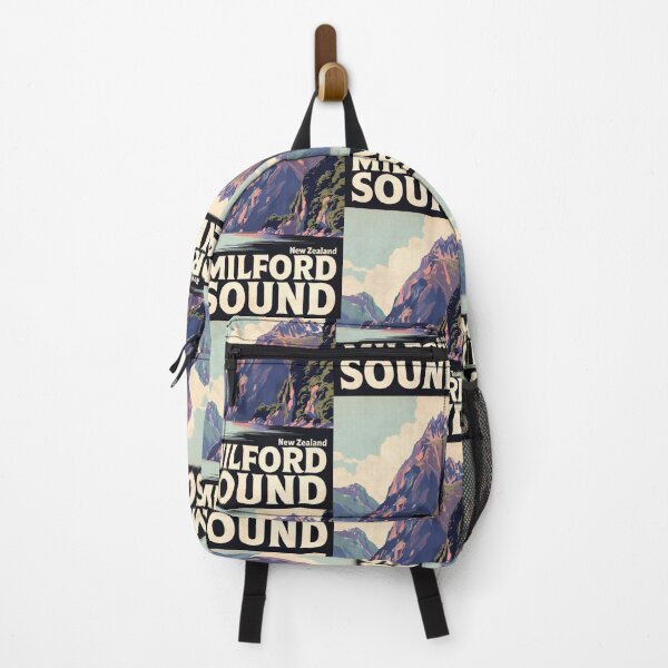 Item preview, Milford Sound New Zealand Vintage Travel Wall Art designed and sold by Atlas Poster Co..