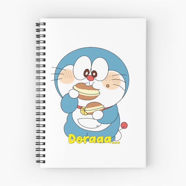 Item preview, Cute Doraaa Eating Dorayaki Cartoon Illustration | Kawaii Doraemon designed and sold by Pinpondesigns.