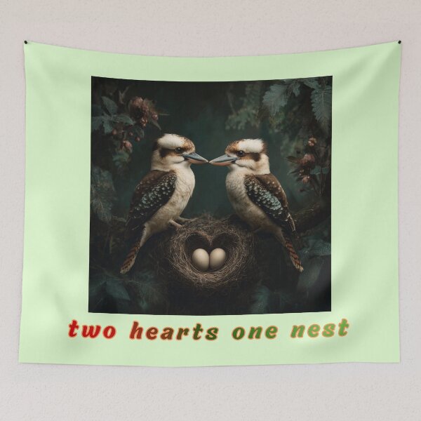 Item preview, two hearts one nest designed and sold by bubblyrainbow.