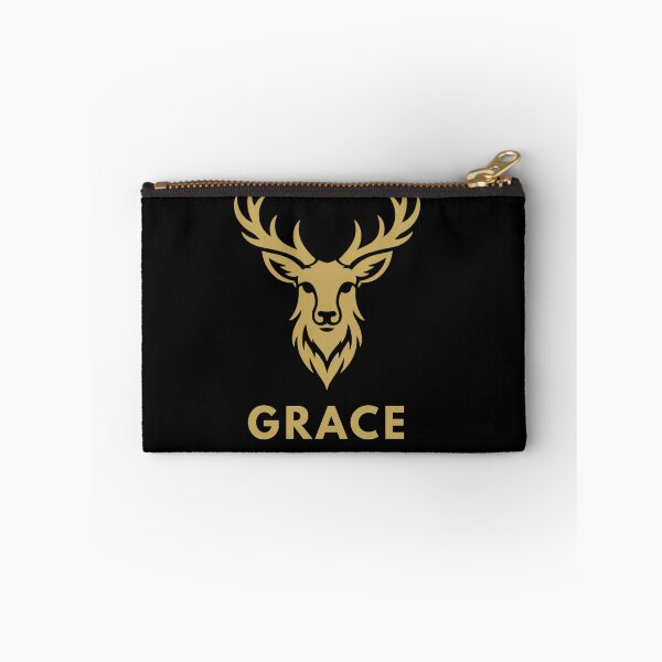 Item preview, Grace Deer Stag Head Minimalist Gold Deer Symbol Christian Virtue Animal Design designed and sold by Pillar8.
