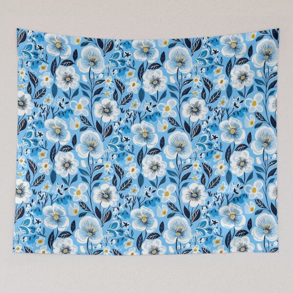 Item preview, Blue Florals 14 designed and sold by Dawne's Designs.