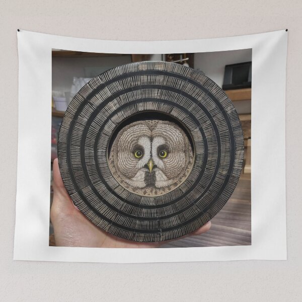 Item preview, Owl Swedish House Mafia Sitting on Branch designed and sold by Rishstrethphoto.