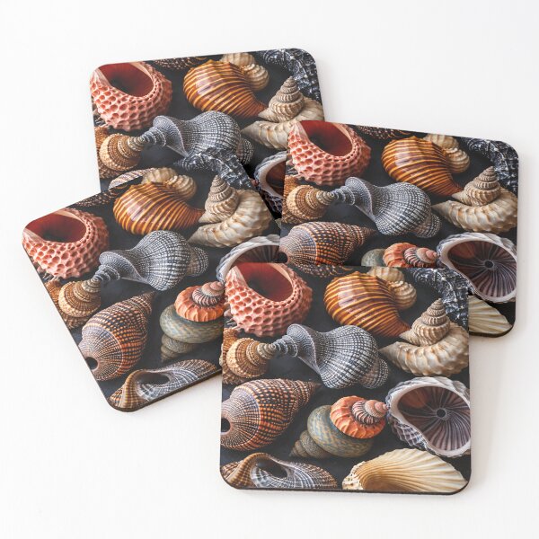 Item preview, Seashell Collection Pattern – Coastal Ocean Shell Art for Beach Lovers designed and sold by Kaleidoscope Print.