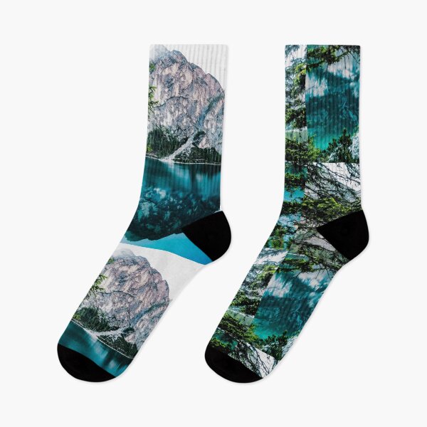 Item preview, Crystal Clear Alpine Lake with Mountain Reflection designed and sold by Desain13.
