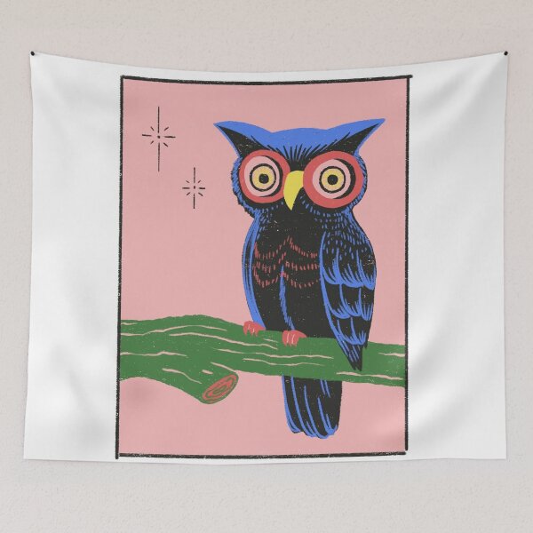 Item preview, Abstract University of Missouri-St Louis Owl Design designed and sold by Rishstrethphoto.