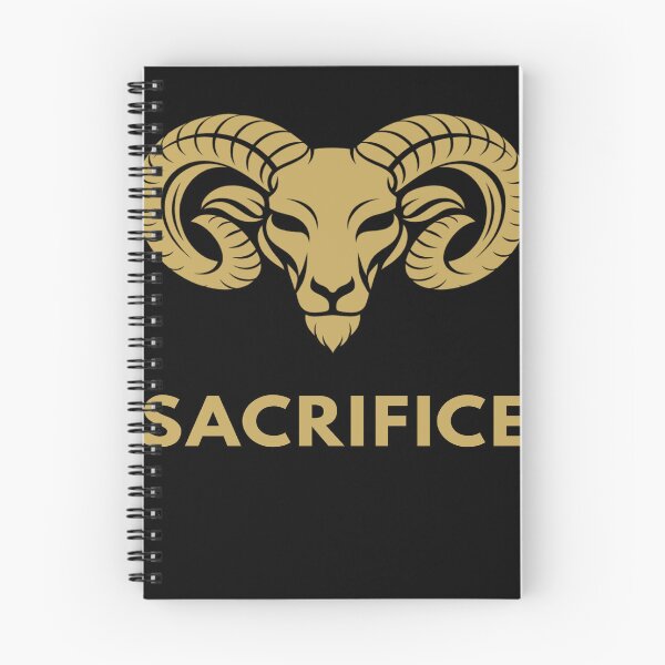 Item preview, Ram Sacrifice Symbol Minimalist Gold Ram Head Biblical Strength Animal Design designed and sold by Pillar8.