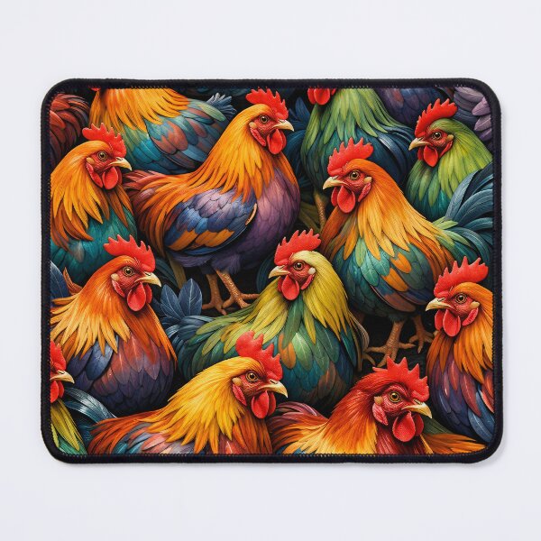 Item preview, Colorful Rooster Pattern – Vibrant Farm Bird Art for Country Decor designed and sold by Kaleidoscope Print.