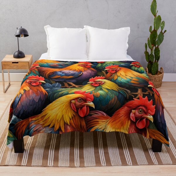 Item preview, Colorful Rooster Pattern – Vibrant Farm Bird Art for Country Decor designed and sold by Kaleidoscope Print.