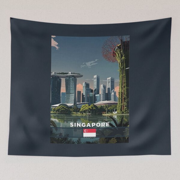 Aperçu de l'œuvre Voyage à Singapour créée et vendue par Thistle-TShop.