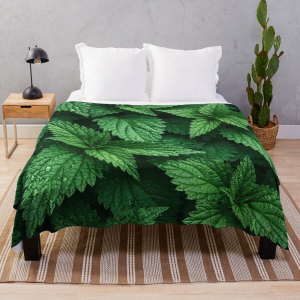 Item preview, Fresh Nettle Leaves Pattern – Lush Green Botanical Nature Art designed and sold by Kaleidoscope Print.