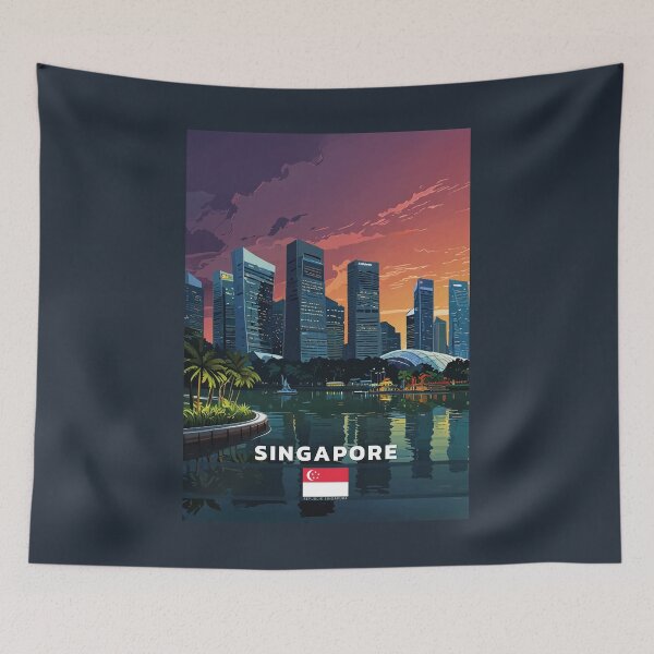 Aperçu de l'œuvre Voyage à Singapour créée et vendue par Thistle-TShop.