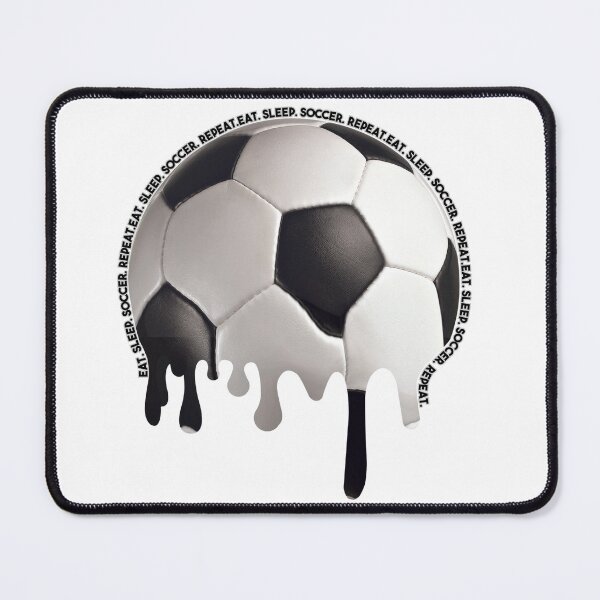 Item preview, Melted Soccerball "Eat.Sleep.Soccer.Repeat" designed and sold by NogiArt.
