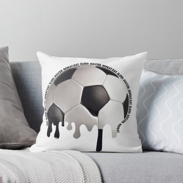 Item preview, Melted Soccerball "Eat.Sleep.Soccer.Repeat" designed and sold by NogiArt.
