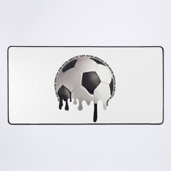 Item preview, Melted Soccerball "Eat.Sleep.Soccer.Repeat" designed and sold by NogiArt.