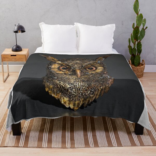 Item preview, Golden University Of Maryland aOwl with Regal Feathers designed and sold by Rishstrethphoto.