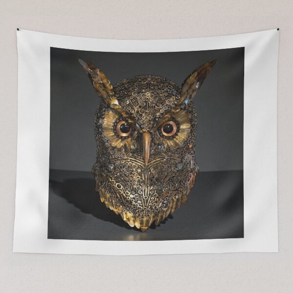 Item preview, Golden University Of Maryland aOwl with Regal Feathers designed and sold by Rishstrethphoto.