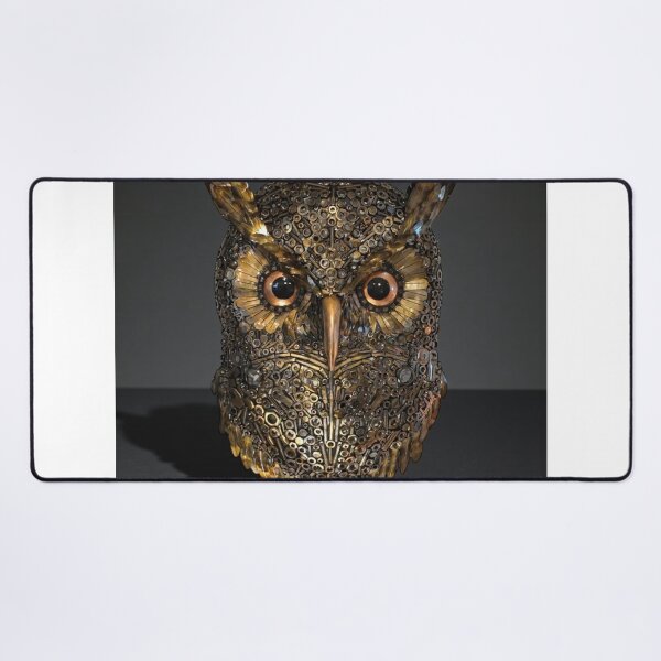 Item preview, Golden University Of Maryland aOwl with Regal Feathers designed and sold by Rishstrethphoto.